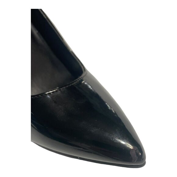 Marc Fisher‎ Womens Black Leather Pointed Toe Slip On Pump Heels Darren Size 6.5 - Picture 9 of 9